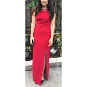Le Chateau Red Formal Sleeveless Dress